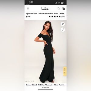 Lulus black dress